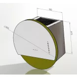 Ciarko Design ECLIPSE fehér / Gold fali páraelszívó