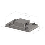 Ciarko Design Su Light Inox mennyezeti páraelszívó