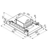 Ciarko Design Su Frame fehér üveg mennyezeti páraelszívó