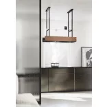 Ciarko Design MINIMAL 1 120 cm fekete sziget páraelszívó (panellal)