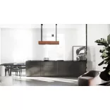 Ciarko Design MINIMAL 1 120 cm fekete sziget páraelszívó (panellal)