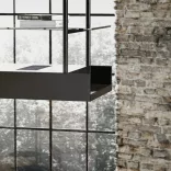 Ciarko Design MINIMAL 1 120 cm fekete sziget páraelszívó (oldalsó panel nélkül)