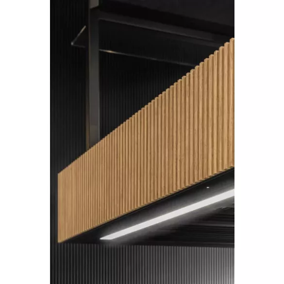 Ciarko Design MINIMAL 1 120 cm fekete sziget páraelszívó (oldalsó panel nélkül)