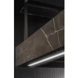 Ciarko Design MINIMAL 1 120 cm fekete sziget páraelszívó (oldalsó panel nélkül)