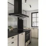 Ciarko Design MINIMAL 2 120 cm fekete sziget páraelszívó (pohártartóval)