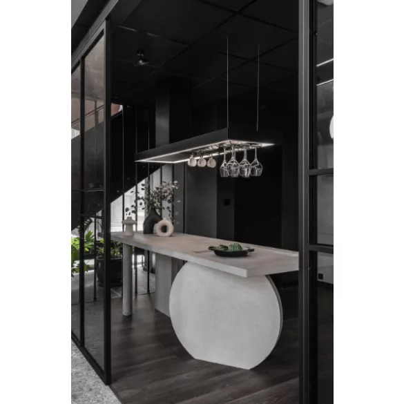 Ciarko Design MINIMAL 2 180 cm fekete sziget páraelszívó (pohártartóval)