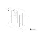 Ciarko Design MINIMAL 2 180 cm fekete sziget páraelszívó