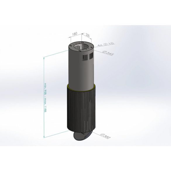 Ciarko Design Monogram W fekete sziget páraelszívó