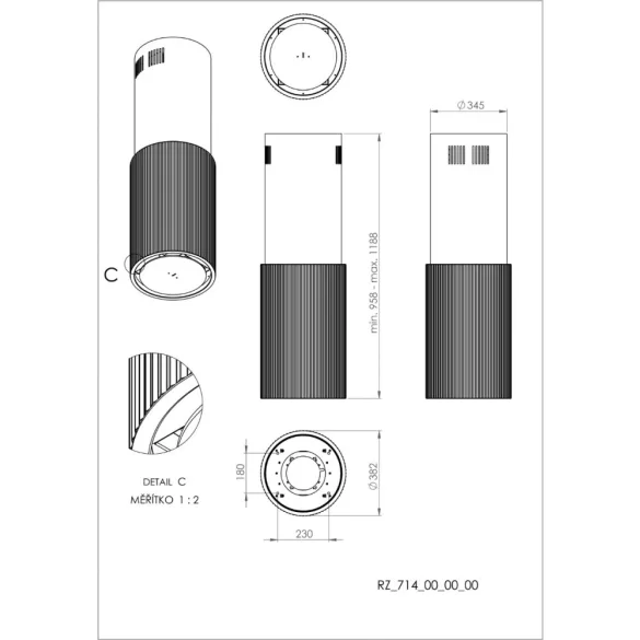 Ciarko Design Monogram W Gold sziget páraelszívó