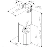 Ciarko Design ROTO W Fehér sziget páraelszívó