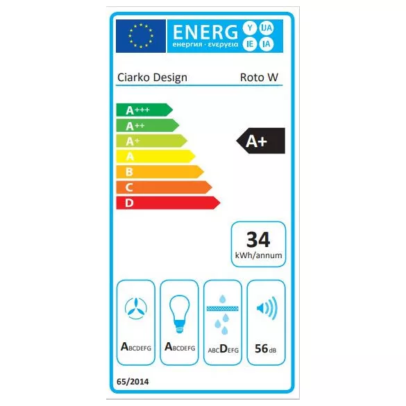 Ciarko Design ROTO W Gold Steel sziget páraelszívó