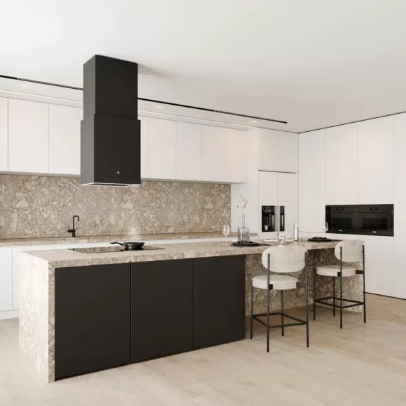 Ciarko Design Cube W fekete sziget páraelszívó