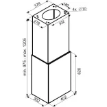 Ciarko Design Cube W Gold sziget páraelszívó
