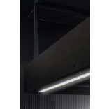 Ciarko Design MINIMAL 1 90 cm fekete sziget páraelszívó (oldalsó panel nélkül)