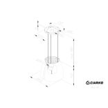 Ciarko Design MISS W matt fekete sziget páraelszívó