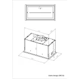 Ciarko Design UNO 55 Fehér beépíthető páraelszívó