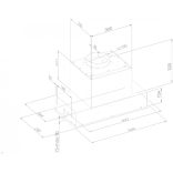 Ciarko Design MINIMAL 7 55 cm fekete beépíthető páraelszívó