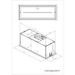 Ciarko Design UNO 74 Fekete beépíthető páraelszívó