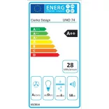 Ciarko Design UNO 74 Fekete beépíthető páraelszívó