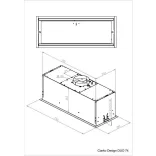 Ciarko Design DUO 74 Fehér beépíthető páraelszívó