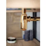 LAVEO mosdószifon, rózsaarany