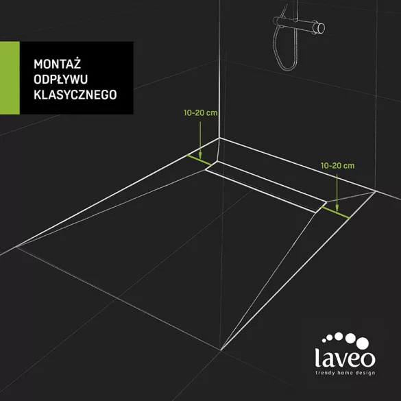 LAVEO SLIM folyóka 700 mm, inox