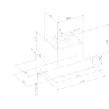 Ciarko Design MINIMAL 7 90 cm fekete beépíthető páraelszívó