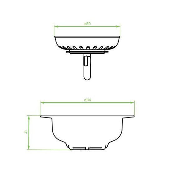 LAVEO szűrőkosár és túlfolyó, jázmin