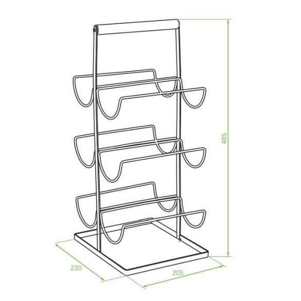 LAVEO OSLO bortartó, fekete
