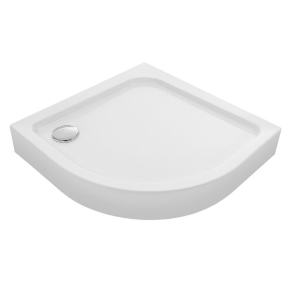 LAVEO BRESSO akril fehér zuhanytálca, 80 cm, magasság: 16 cm, mélység: 5 cm