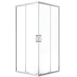 LAVEO BRESSO szögletes zuhanykabin zuhanytálcával 90x90x185 cm átlátszó üveg/króm