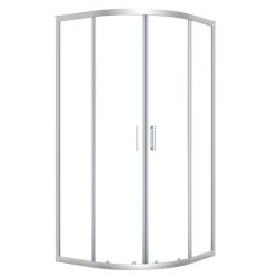   LAVEO BRESSO félkör zuhanykabin 90x90x185 cm átlátszó üveg/króm