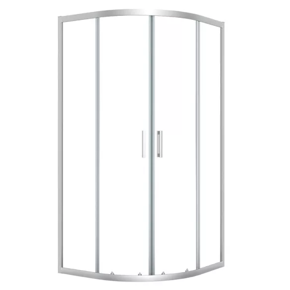 LAVEO BRESSO félkör zuhanykabin 90x90x185 cm átlátszó üveg/króm