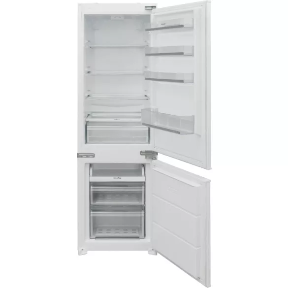 Kluge beépíthető kombi hűtőszekrény alul fagyasztóval, 181L/70L