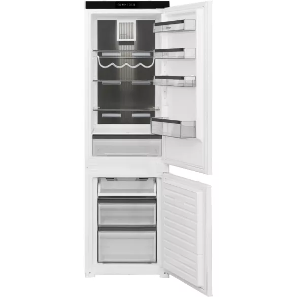 Kluge beépíthető kombi hűtőszekrény alul fagyasztóval, DualNoFrost, 170L/63L