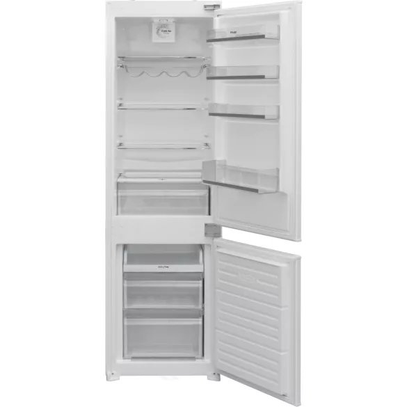 Kluge beépíthető kombi hűtőszekrény alul fagyasztóval, DualNoFrost, 180L/63L