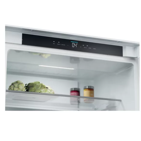 Kluge beépíthető kombi hűtőszekrény alul fagyasztóval, NoFrost, 281L/101L
