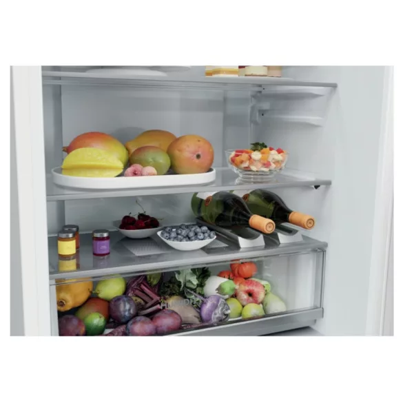 Kluge beépíthető kombi hűtőszekrény alul fagyasztóval, NoFrost, 281L/101L