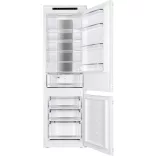 Kluge beépíthető kombi hűtőszekrény alul fagyasztóval, NoFrost, 206L/64L