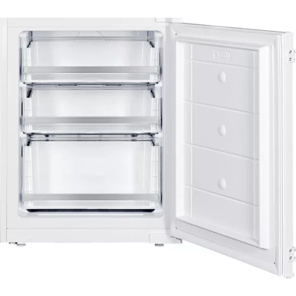 Kluge beépíthető kombi hűtőszekrény alul fagyasztóval, NoFrost, 206L/64L