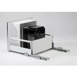 Coffee Case kávéfőző fiók, inox, 270x375