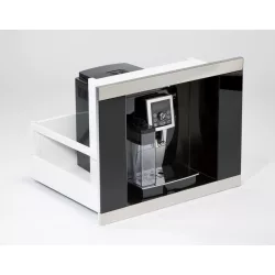 Coffee Case kávéfőző fiók, inox, 255x365