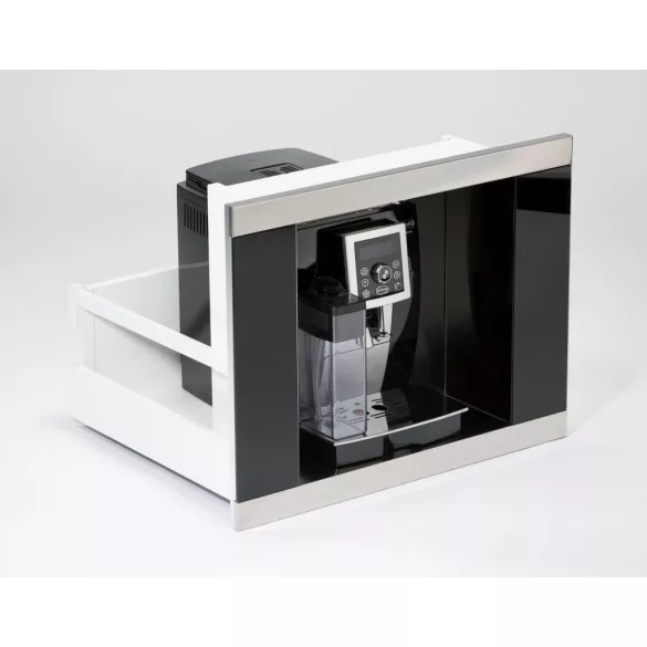 Coffee Case kávéfőző fiók, inox, 300x355