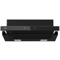   Kluge teleszkópos fekete páraelszívó, 60cm, fek. üveg front, TC