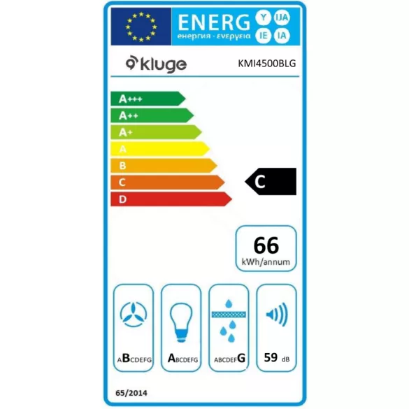 Kluge sziget függesztett páraelszívó, 45cm