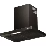 Kluge fali T-alakú fekete páraelszívó, 60cm, üvegfront