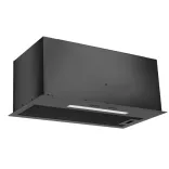 Kluge beépíthető matt fekete páraelszívó, 60cm, 17cm magas