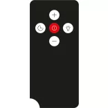 Kluge beépíthető fekete páraelszívó, 60cm