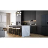 Kluge beépíthető fekete páraelszívó, 60cm