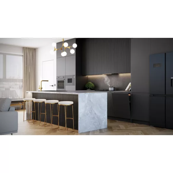 Kluge beépíthető fekete páraelszívó, 60cm